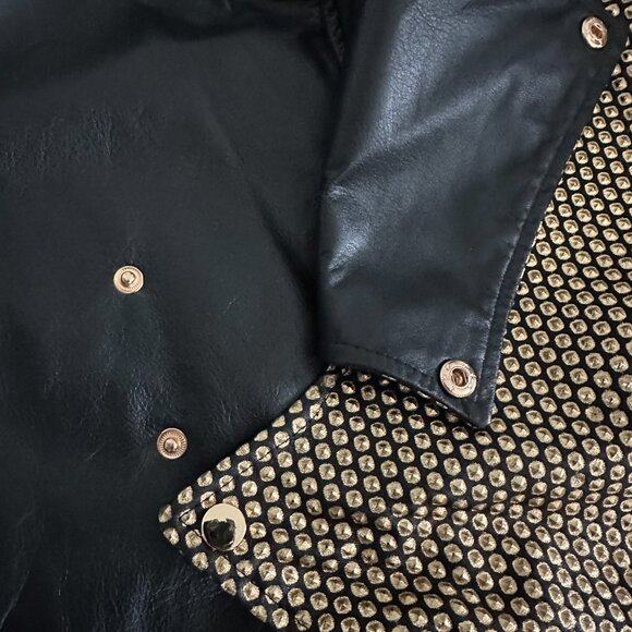 Custom Ghost Label Leather Bomber Jacket - Picture 5 of 10